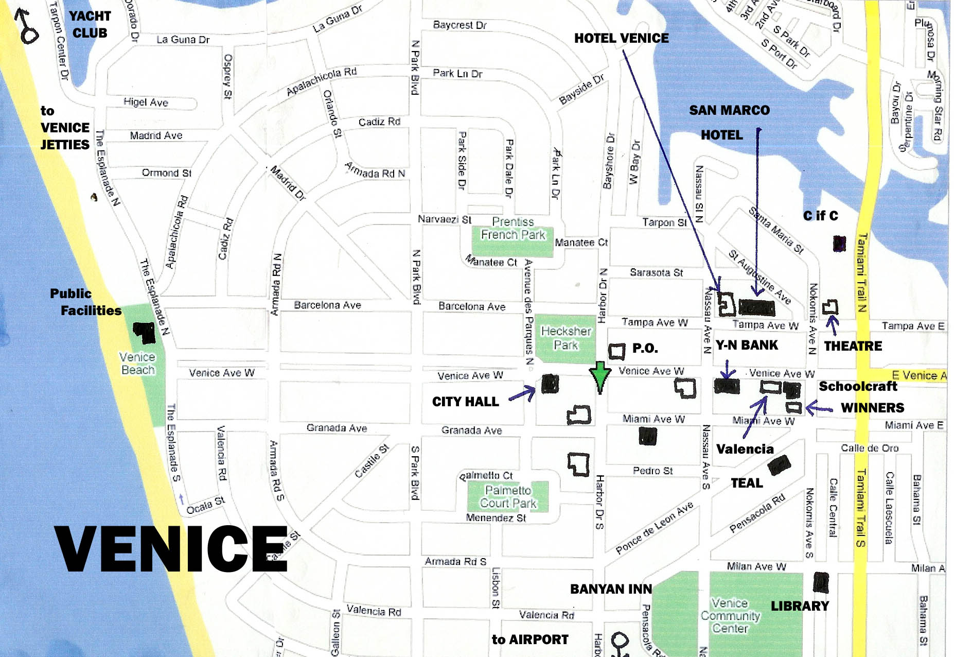 Venice fl map